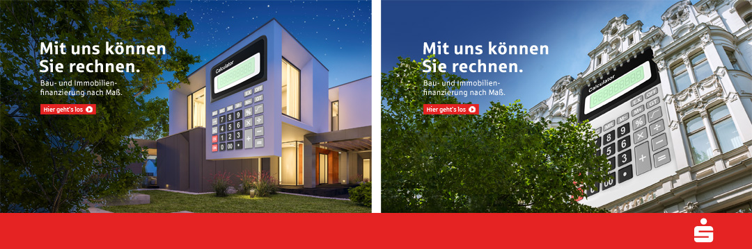 Bannerwerbung Immobilenfinanzierung Sparkasse