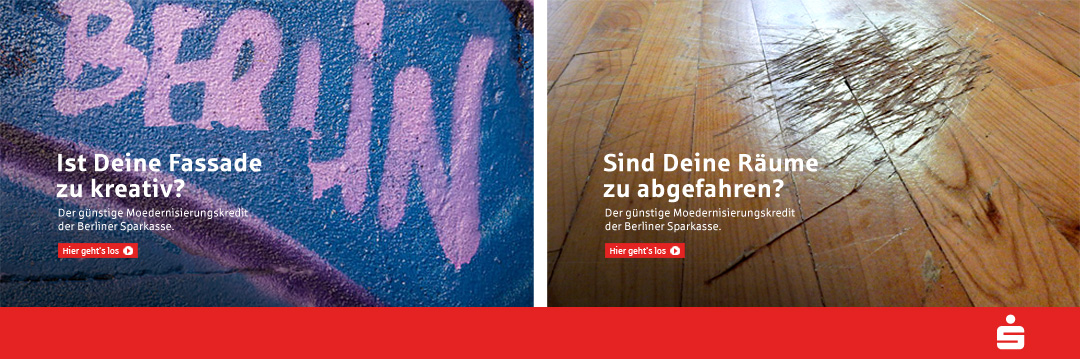 Banner Modernisierungskredit Sparkasse