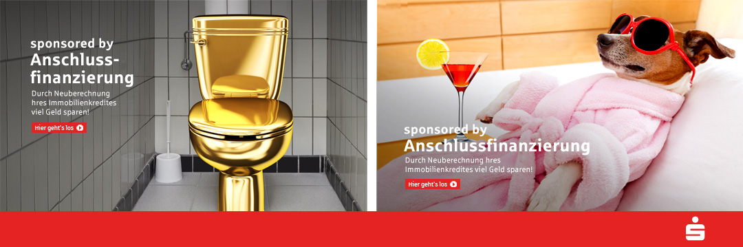 Bannerwerbung Finazierung Sparkasse